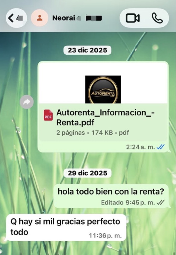 Testimonio de Neorai por WhatsApp